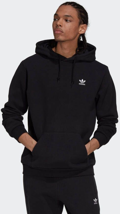 Adidas Zwarte Trefoil Hoodie Lichtgewicht Sweatshirt Black Heren