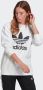 Adidas Originals Witte Crewneck Sweatshirt met Logo Print White Dames - Thumbnail 3