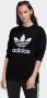 Adidas Originals Zwart Crewneck Sweatshirt met Trefoil Black Dames - Thumbnail 2