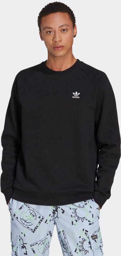 Adidas Originals Tijdloze Zwarte Crewneck Sweatshirt voor Heren Black Heren