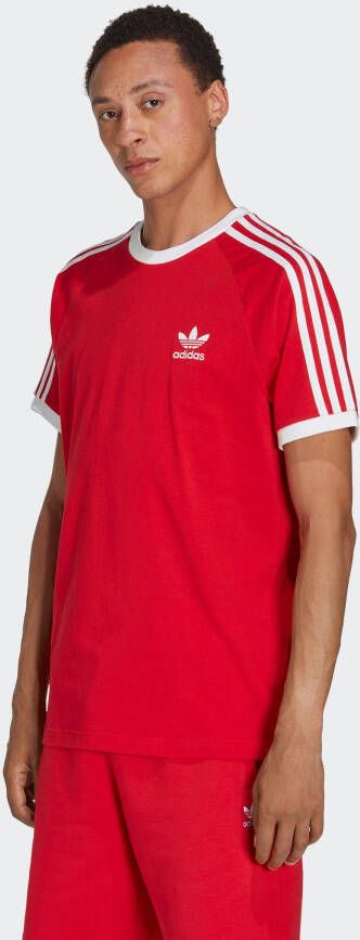 Adidas Originals Klassieke 3 Strepen T-shirt Red Heren