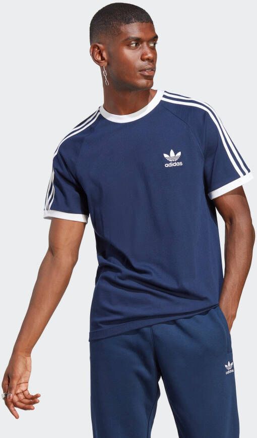 Adidas Originals 3-Stripes California T-Shirt Night Indigo- Heren Night Indigo