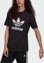 Adidas Trefoil Logo Tee Zwart Wit Katoenen T-shirt Black Heren - Thumbnail 2