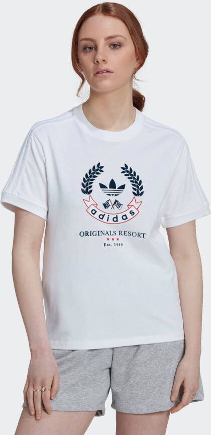 Adidas Originals Resort T-shirt T-shirts Kleding white maat: M beschikbare maaten:XS S M