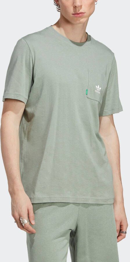 Adidas Originals Essentials Plus T-shirt T-shirts Kleding silver green maat: S beschikbare maaten:S