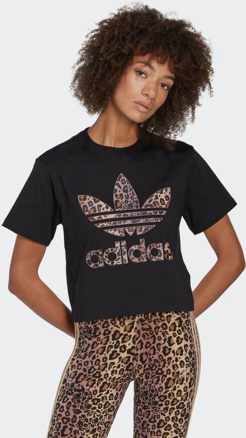 Adidas Women s Black T-shirt Zwart Dames