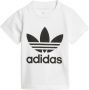 Adidas Originals Adicolor T-shirt wit zwart Katoen Ronde hals 104 - Thumbnail 1