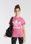 Adidas Originals Adicolor Trefoil T-shirt T-shirts Kleding pink white maat: 164 beschikbare maaten:140 152 164 170 - Thumbnail 3