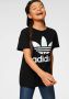 Adidas Originals unisex Adicolor T-shirt zwart wit Katoen Ronde hals 128 - Thumbnail 2
