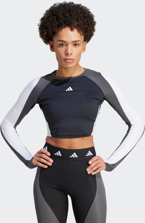 Adidas Training Kort shirt met lange mouwen en cut-out aan de achterkant