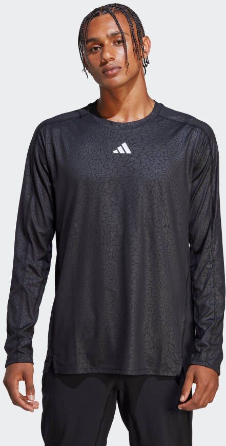 Adidas Performance Functioneel shirt WORKOUT PU PRINT LONGSLEEVE