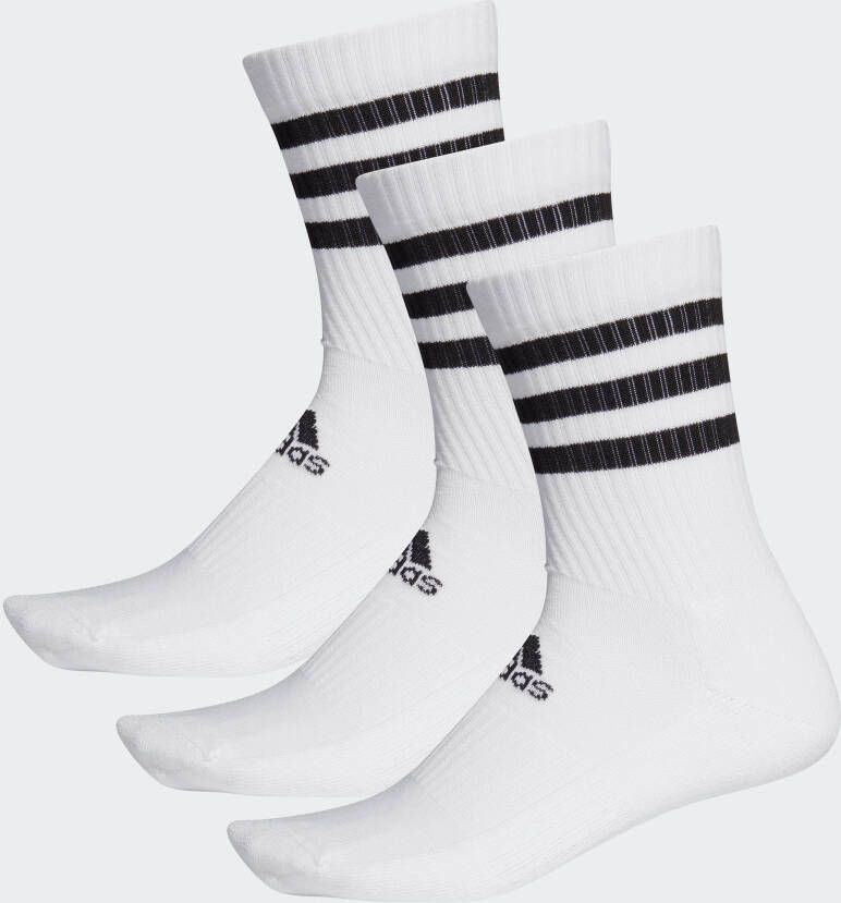 adidas Performance Functionele sokken 3-STRIPES CUSHIONED CREW SOKKEN 3 PAAR