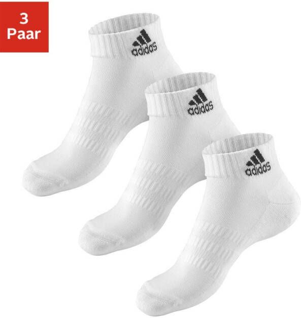 Adidas Perfor ce Functionele sokken CUSHIONED ANKLE SOCKEN 3 PAAR