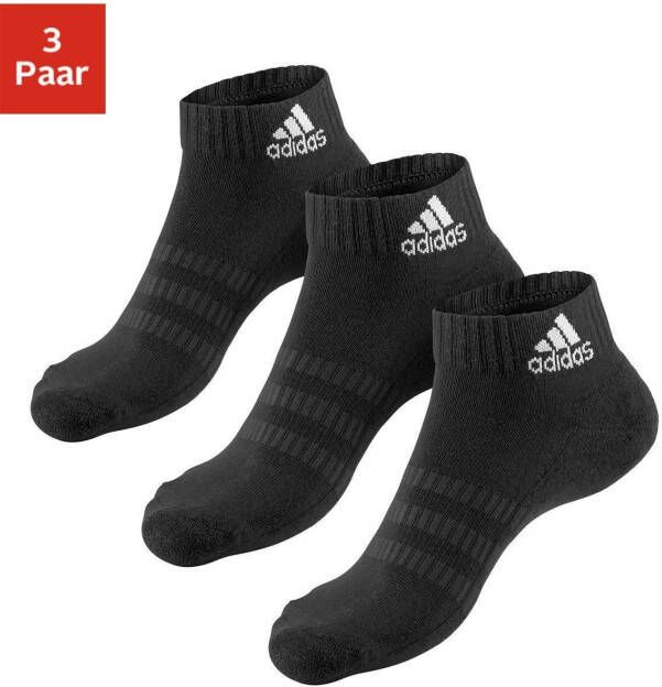 Adidas Perfor ce Functionele sokken CUSHIONED ANKLE SOCKEN 3 PAAR