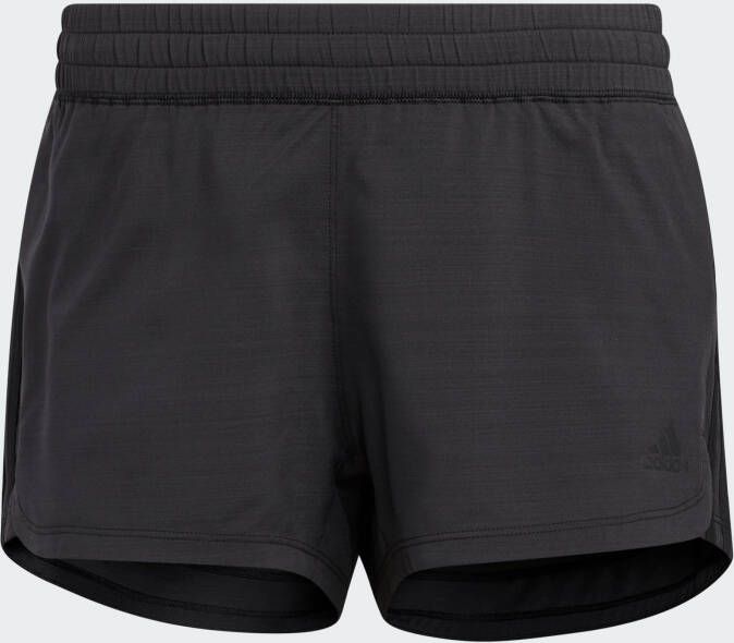 Adidas Performance Short PACER 3-strepen WOVEN HEATHER (1-delig)