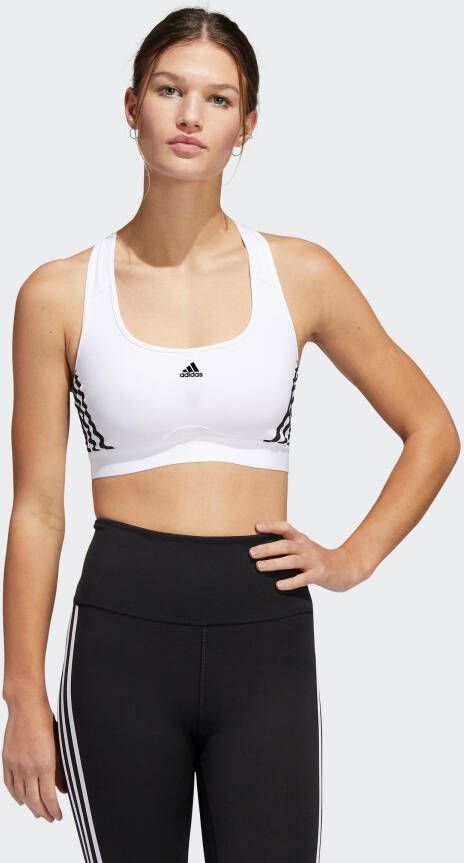 Adidas Performance Sport-bh ADIDAS POWERREACT TRAINING MEDIUM-SUPPORT 3-STRIPES (1-delig)
