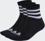 Adidas Sportswear 3-streifen Ankle Sokken Middellang black white maat: 40-42 beschikbare maaten:37-39 40-42 - Thumbnail 1