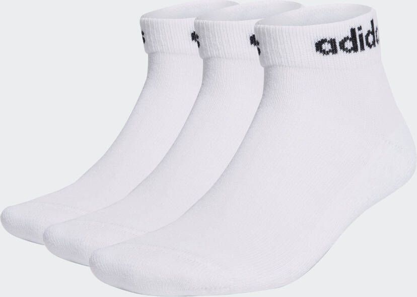 Adidas Sportswear Cushion Linear Crew Sokken (3 Pack) Middellang white black maat: 40-42 beschikbare maaten:40-42 43-45
