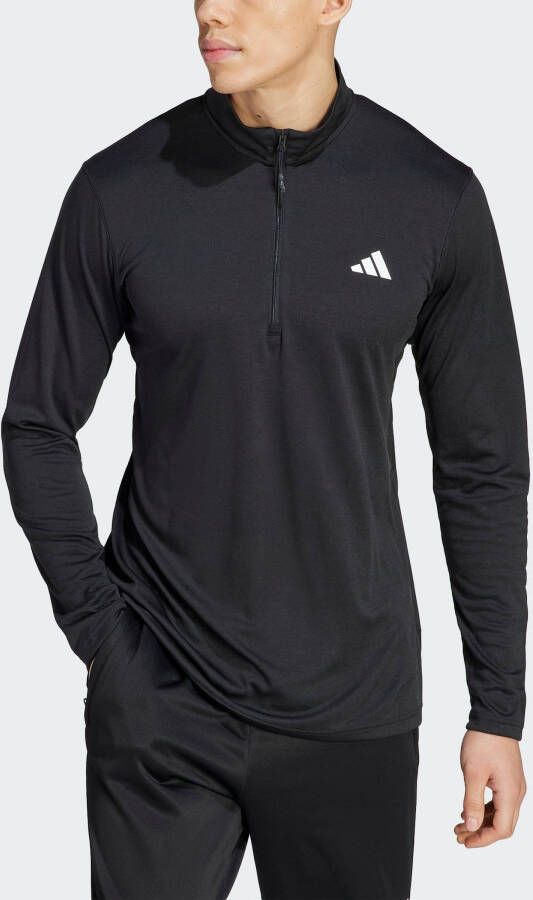 Adidas Performance Sweatshirt TRAIN ESSENTIALS SEASONAL TRAINING 1 4ZIP LONGSLEEVE