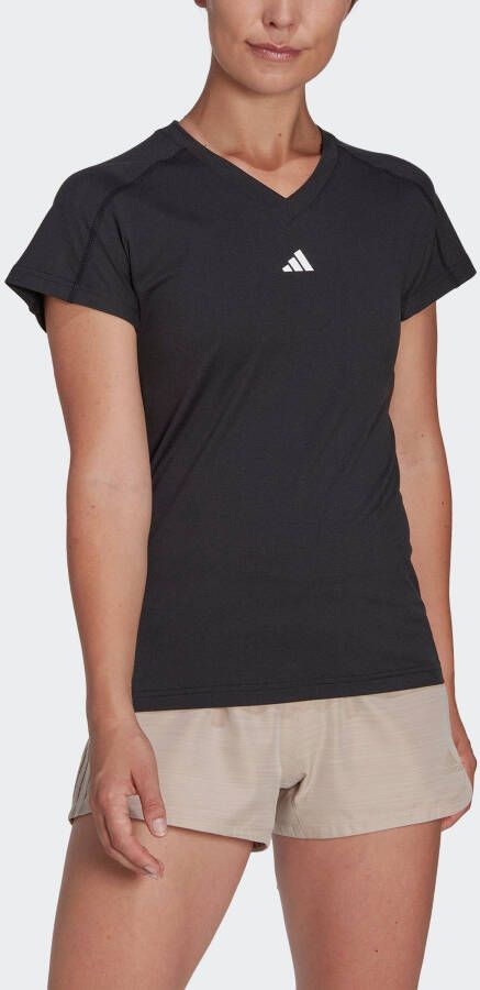Adidas Performance T-shirt AEROREADY TRAIN ESSENTIALS MINIMAL BRANDING V-NECK