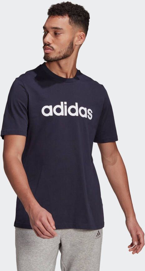 Adidas Performance T-shirt ESSENTIALS EMBROIDERED LINEAR LOGO