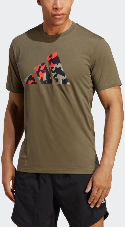 Adidas Performance T-shirt TRAIN ESSENTIALS SEASONAL LOGO TRAINING