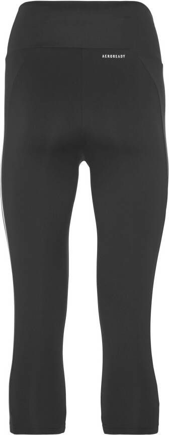 Adidas Performance Trainingstights DESIGNED TO MOVE HIGH-RISE 3-STRIPES SPORT 3 4-TIGHT (1-delig)