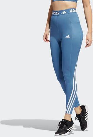 Adidas Performance Trainingstights TECHFIT GYM 3 STREPEN LANGE TIGHT