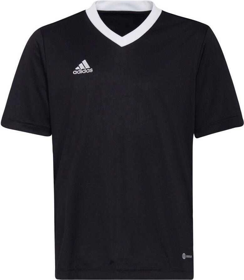 Adidas Perfor ce junior voetbalshirt zwart Sport t-shirt Gerecycled polyester Ronde hals 128