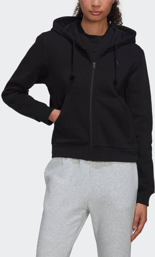 Adidas Zwarte hoodie van katoenmix Zwart Dames