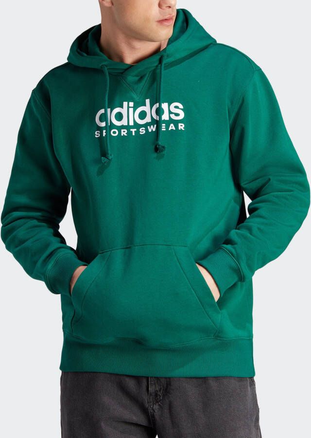 Adidas Groene Hoodie All Szn Fleece Graphic Groen Heren