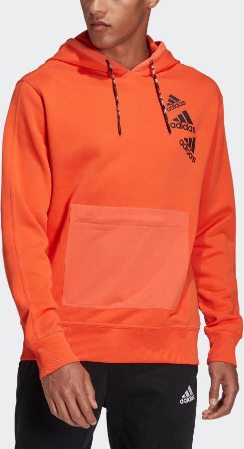 Adidas Sportswear Hoodie ESSENTIALS BRANDLOVE FLEECE HOODIE – GENDERNEUTRAAL