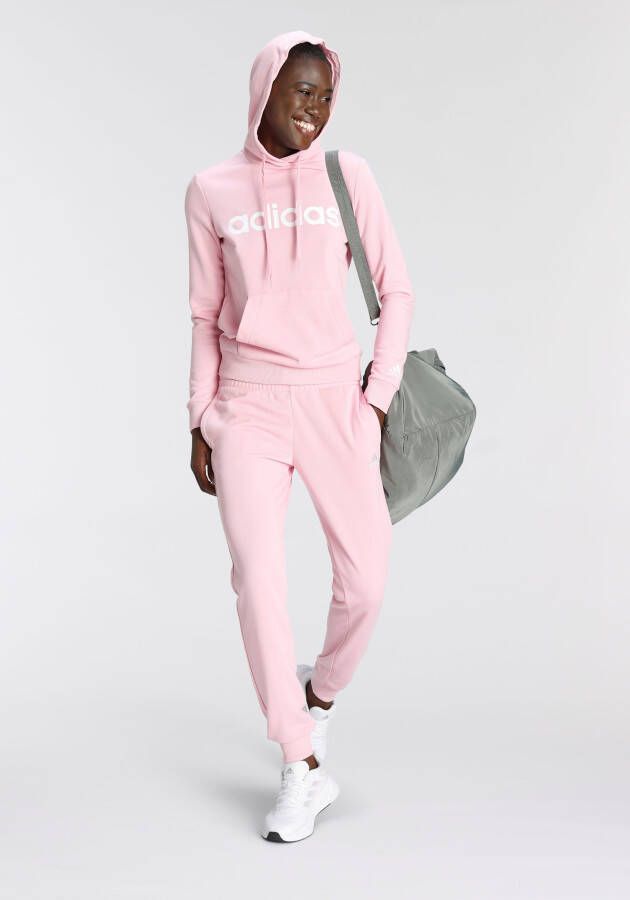 Adidas Roze Bedrukte Hoodie voor Vrouwen Pink Dames
