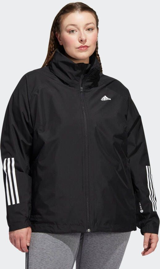 Adidas Sportswear BSC 3-Stripes RAIN.RDY Jack (Grote Maat)