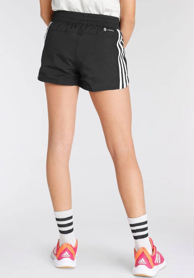 Adidas Sportswear regular fit short met logo zwart wit Korte broek Meisjes Polyester 152