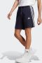 Adidas Blauwe 3Stripes Shorts van Katoen Blue Heren - Thumbnail 2