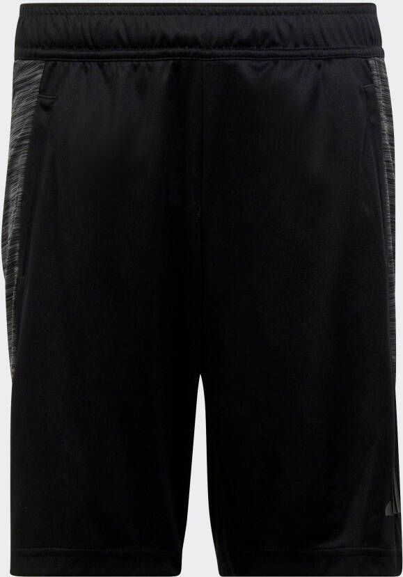 Adidas Sportswear regular fit short van gerecycled polyester zwart grijs Korte broek Jongens Gerecycled polyester (duurzaam) 164