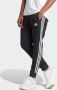 Adidas Essentials Fleece 3-Stripes Tapered Cuff Sweatpants Zwart Heren - Thumbnail 2