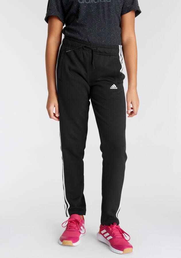 Adidas Sportswear joggingbroek zwart wit Katoen Effen 164