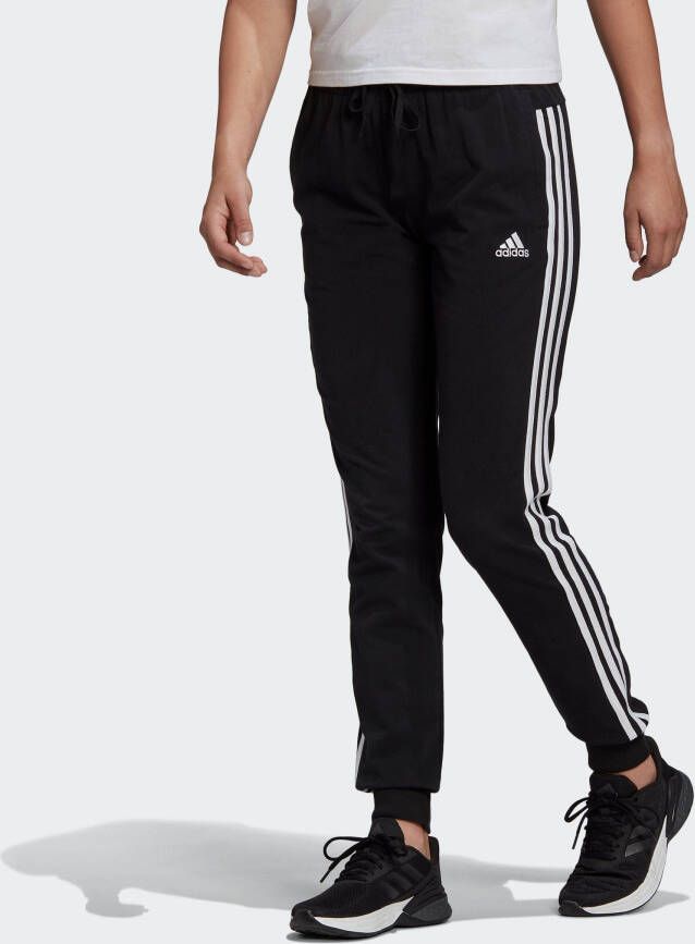 Adidas Sportswear Sportbroek Essentials single-jersey 3-strepen broek (1-delig)