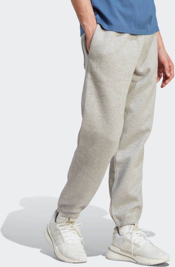 Adidas Grijze Fleece Sweatpants voor Heren Grijs Heren