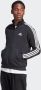 Adidas Sportswear Essentials Fleece 3-Stripes Sweatshirt met Korte Rits - Thumbnail 1
