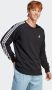 Adidas M 3S FT SWT Stijlvol en Comfortabel Sweatshirt Zwart Heren - Thumbnail 1