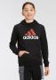 Adidas Sportswear hoodie zwart rood wit Sweater Logo 128 - Thumbnail 2