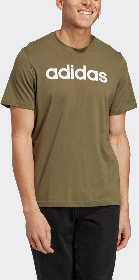 Adidas Sportswear Essentials Single Jersey Linear Geborduurd Logo T-shirt