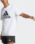 Adidas Essentials Single Jersey Big Logo T-Shirt Wit Heren - Thumbnail 2
