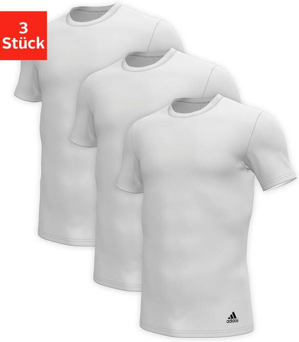 Adidas Sportswear T-shirt Pure Cotton met een ronde hals (Set van 3)