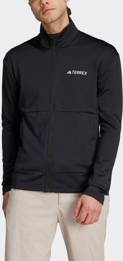 Adidas Terrex Full Zip Fleece Black Heren