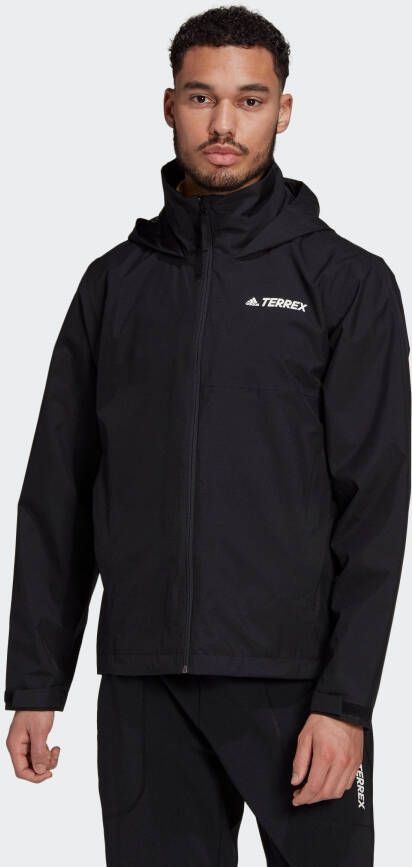 Adidas Terrex Adidas multi rain.rdy primegreen outdoorjas zwart heren