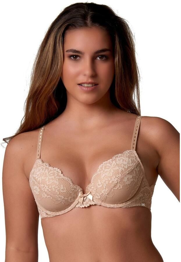 After Eden Beha met externe band MOLLY halve cup met beugel verstelbare bandjes met kant met strik - Foto 3